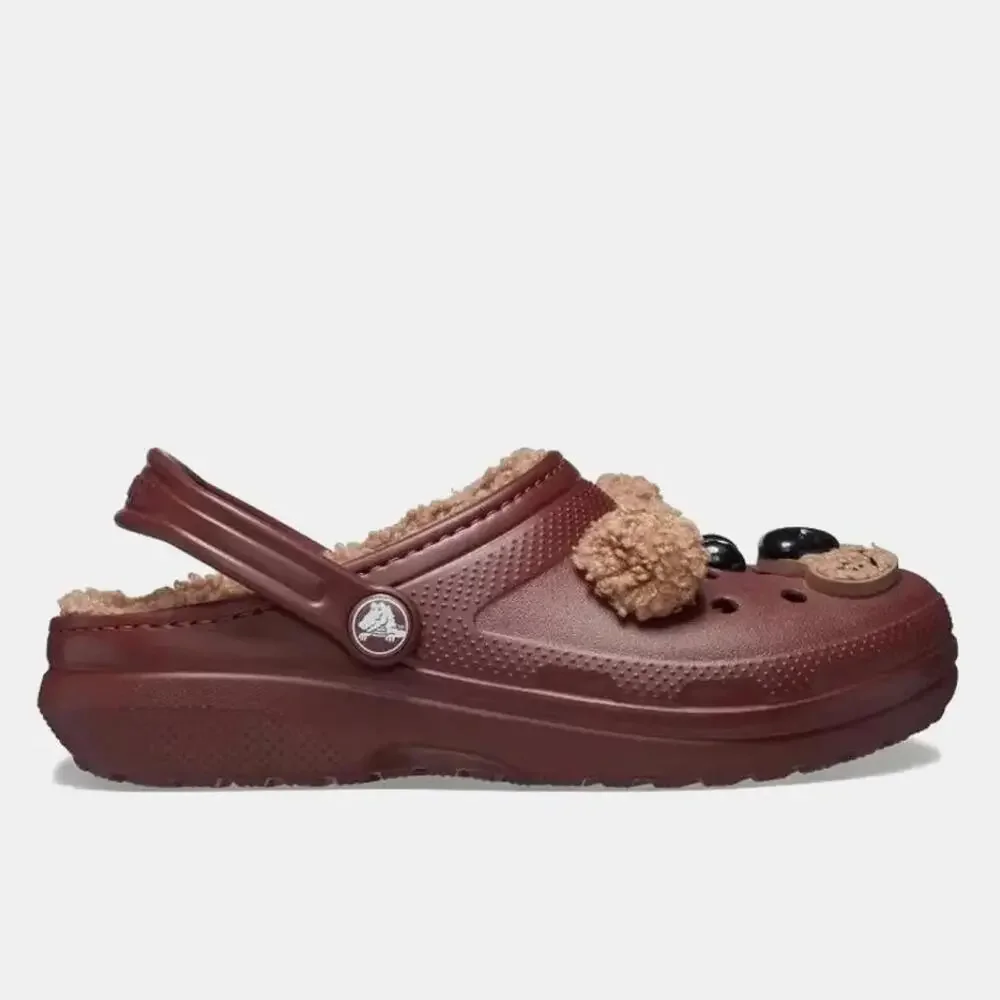 Crocs Classic Lined I AM Brown Bear 210019-2FL Clogs Toddler Casual Shoes NIN253